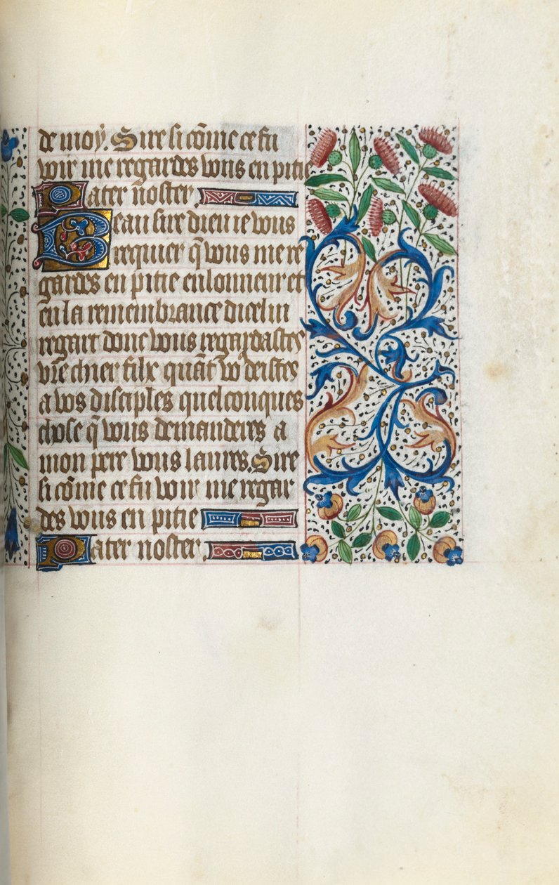 Getijdenboek Gebruik van Rouen: fol. 153r, ca. 1470 door Master of the Geneva Latini
