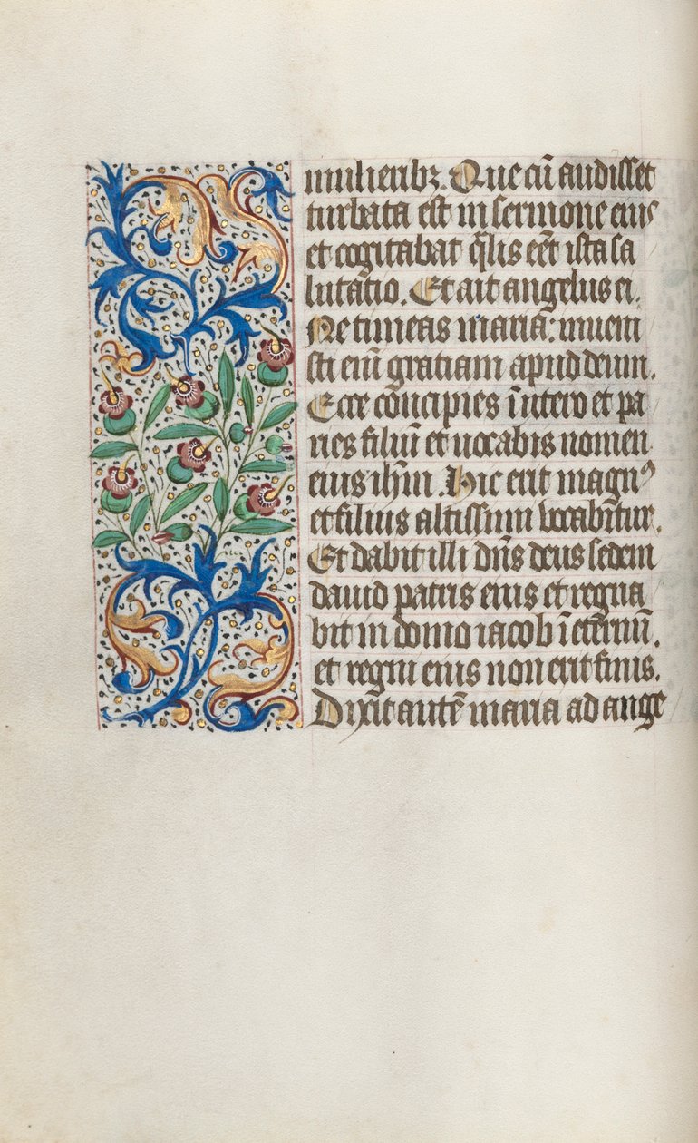 Getijdenboek Gebruik van Rouen: fol. 15v, ca. 1470 door Master of the Geneva Latini
