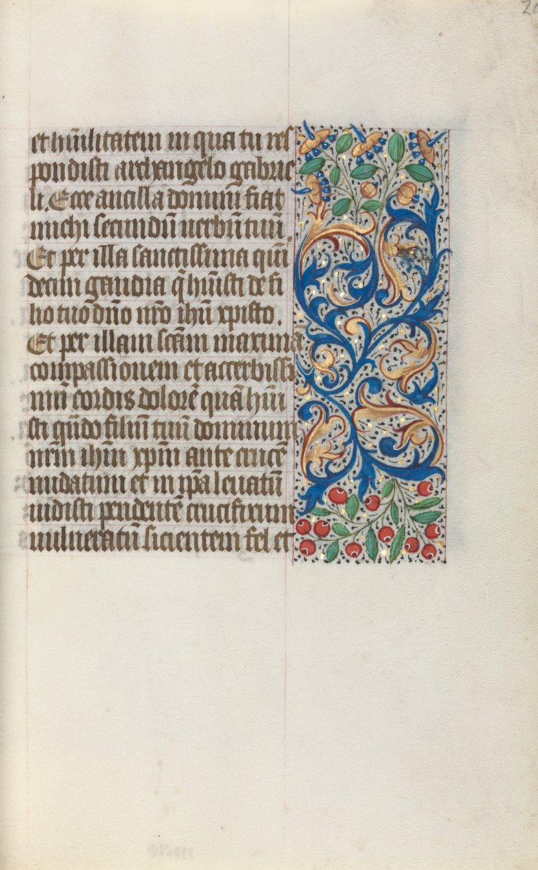 Getijdenboek Gebruik van Rouen: fol. 20r, ca. 1470 door Master of the Geneva Latini