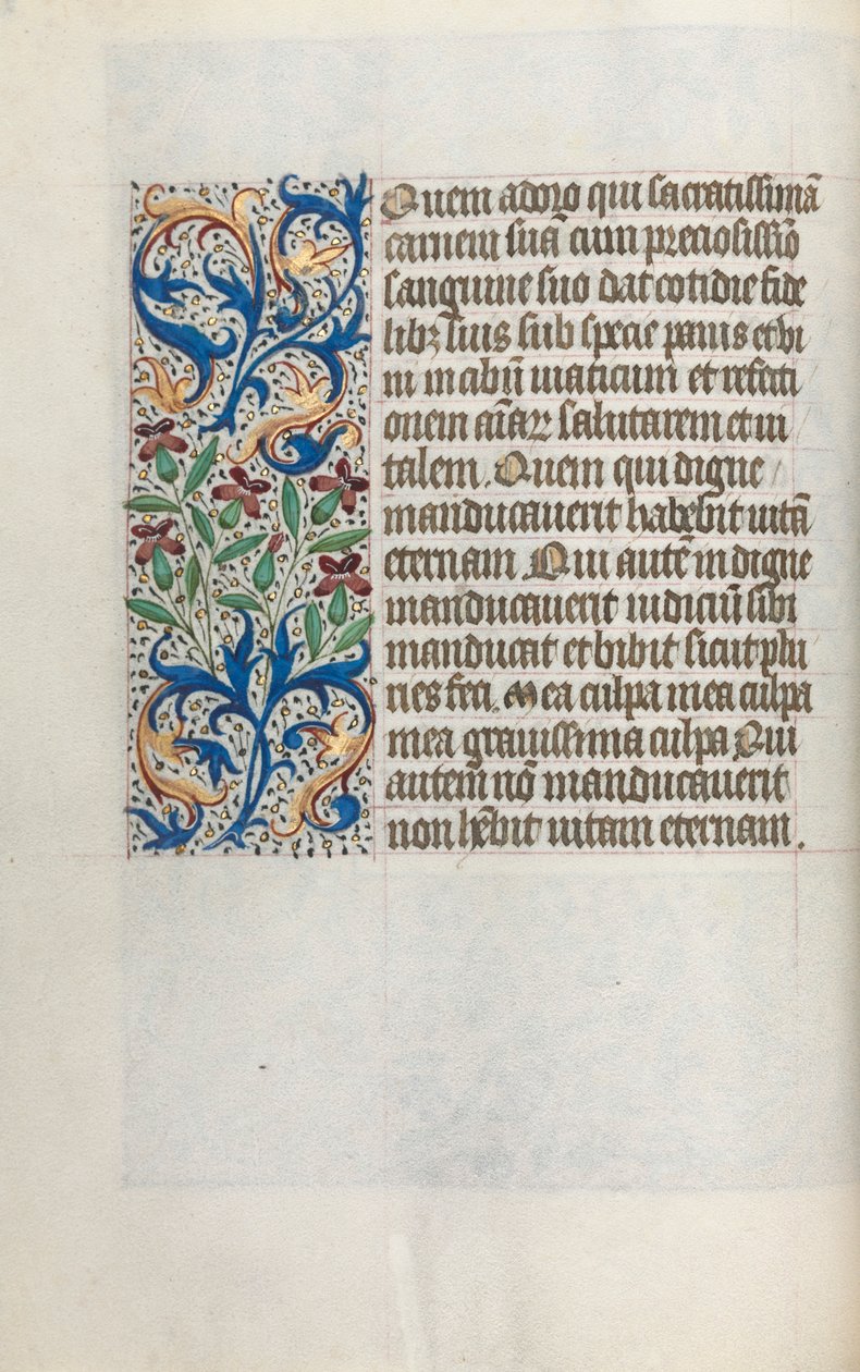 Getijdenboek Gebruik van Rouen: fol. 23v, ca. 1470 door Master of the Geneva Latini