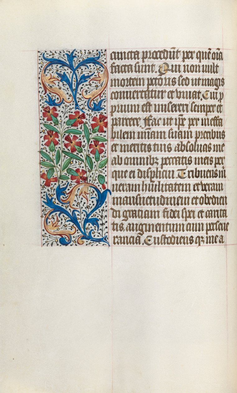 Getijdenboek Gebruik van Rouen: fol. 24v door Master of the Geneva Latini