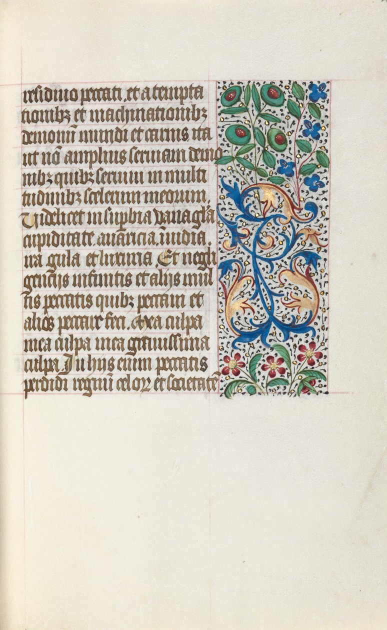 Getijdenboek Gebruik van Rouen: fol. 25r, ca. 1470 door Master of the Geneva Latini