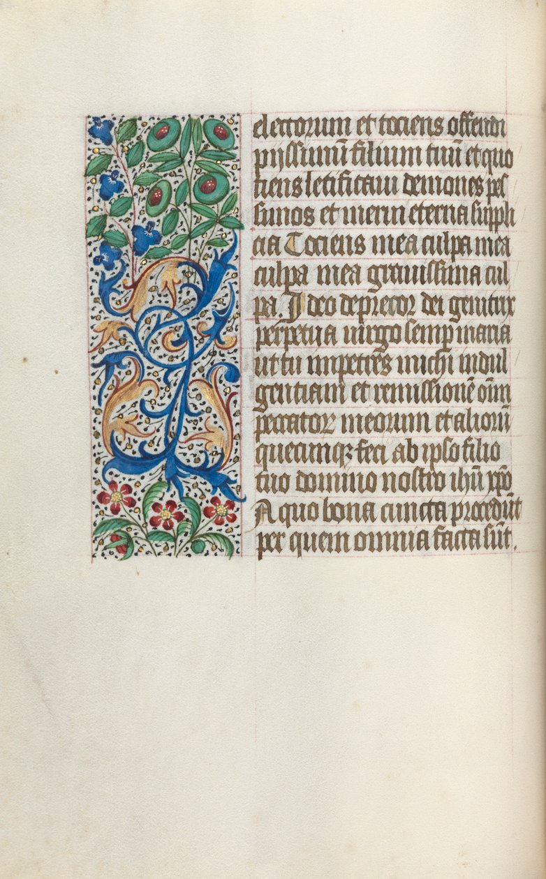 Getijdenboek Gebruik van Rouen: fol. 25v, ca. 1470 door Master of the Geneva Latini