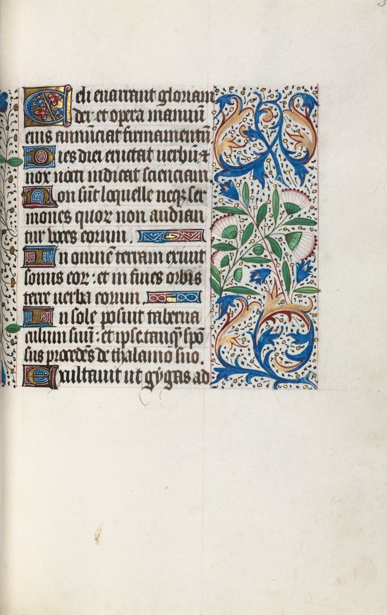 Getijdenboek Gebruik van Rouen: fol. 32r, c. 1470 door Master of the Geneva Latini