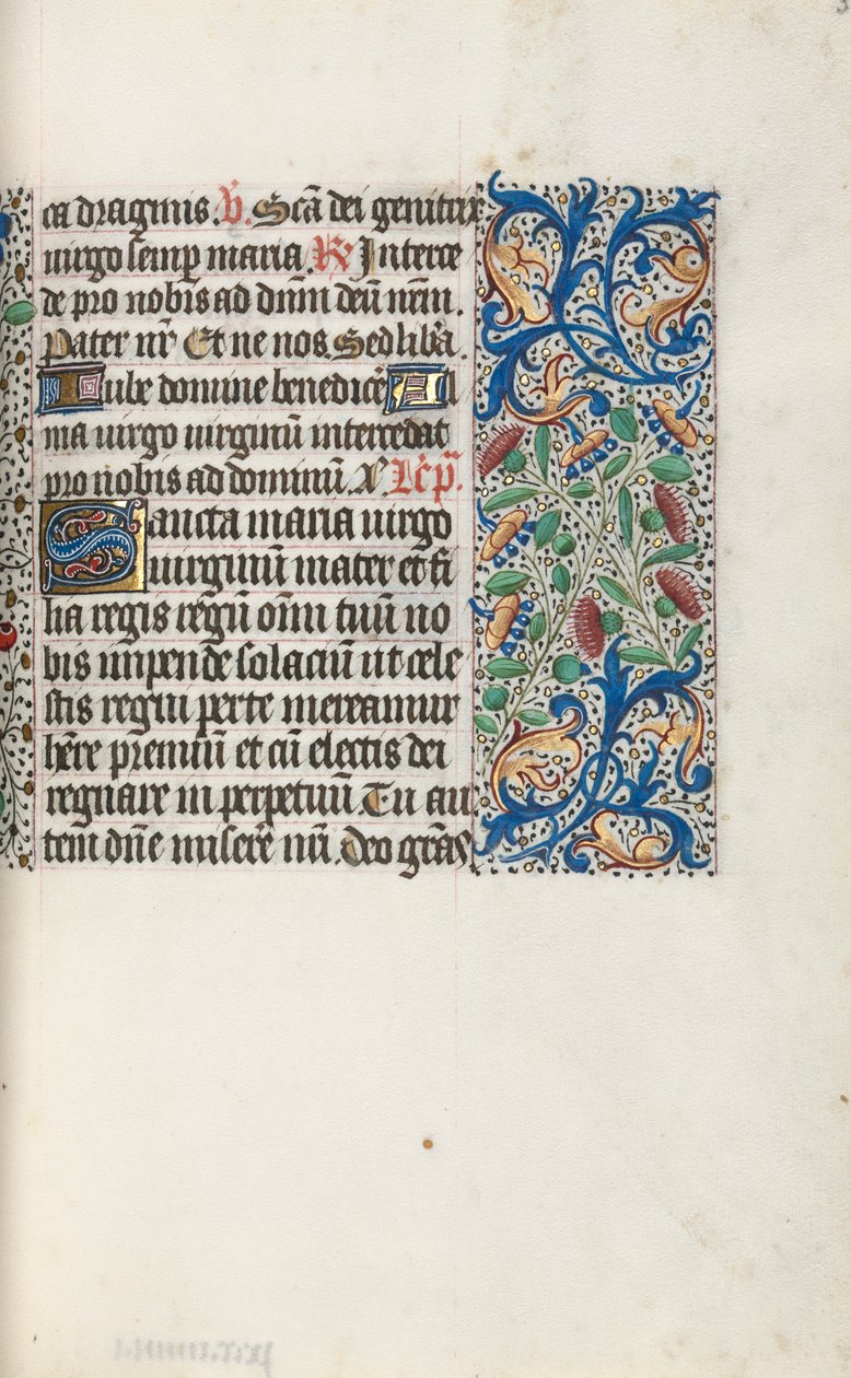 Getijdenboek Gebruik van Rouen: fol. 35r, ca. 1470 door Master of the Geneva Latini