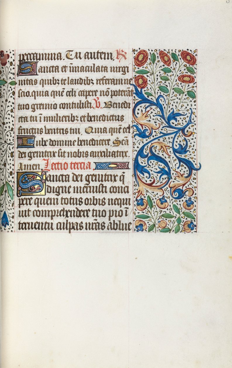 Getijdenboek Gebruik van Rouen: fol. 36r, ca. 1470 door Master of the Geneva Latini