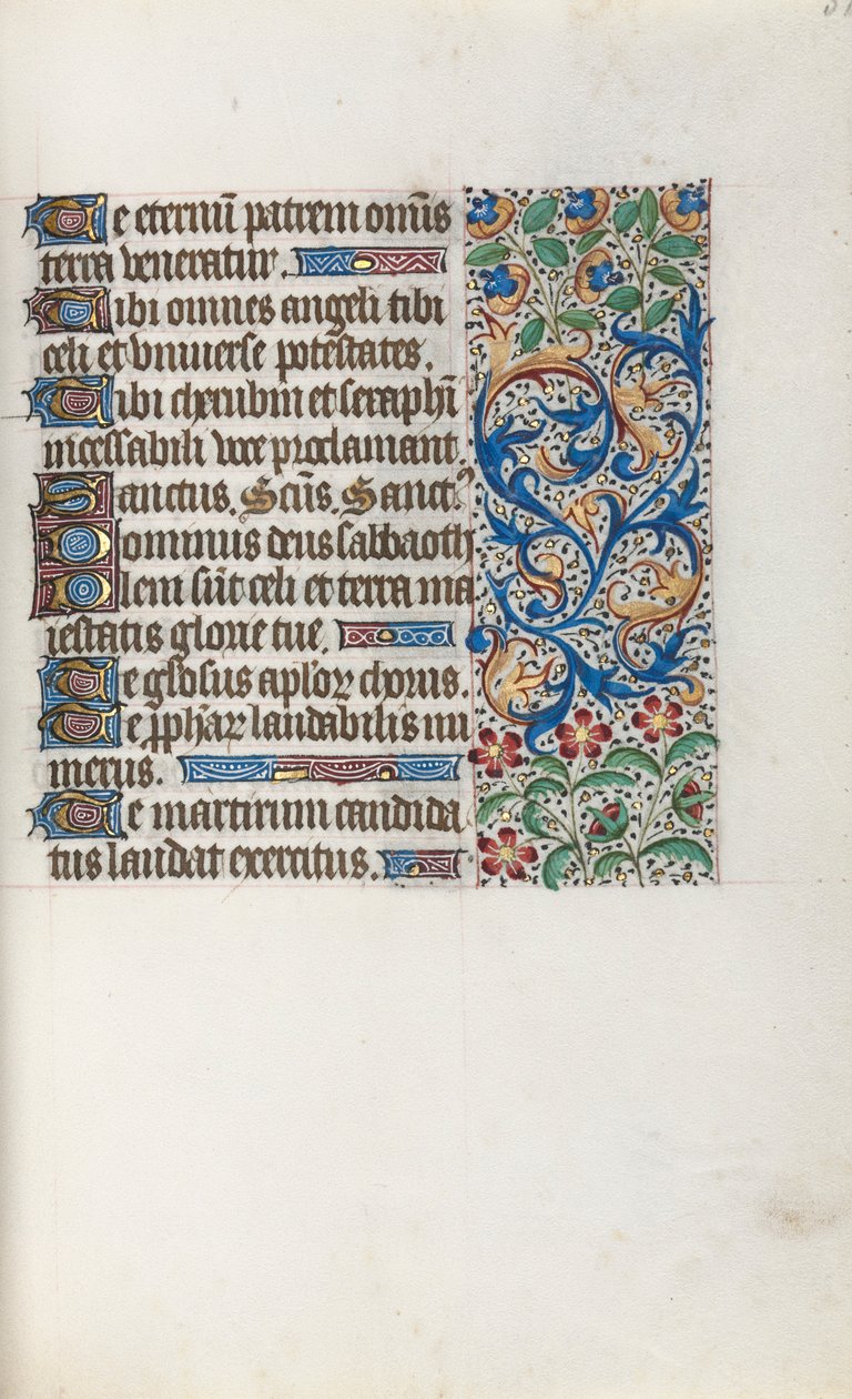 Getijdenboek Gebruik van Rouen: fol. 37r, ca. 1470 door Master of the Geneva Latini