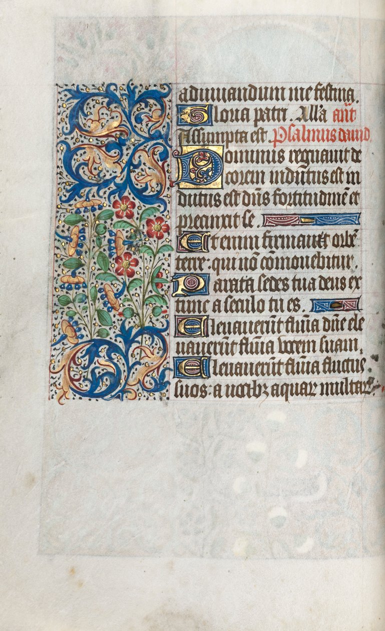 Getijdenboek Gebruik van Rouen: fol. 39b, ca. 1470 door Master of the Geneva Latini