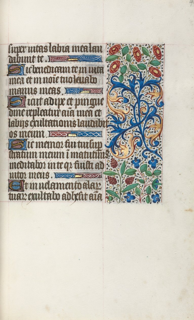 Getijdenboek Gebruik van Rouen: fol. 40r, ca. 1470 door Master of the Geneva Latini