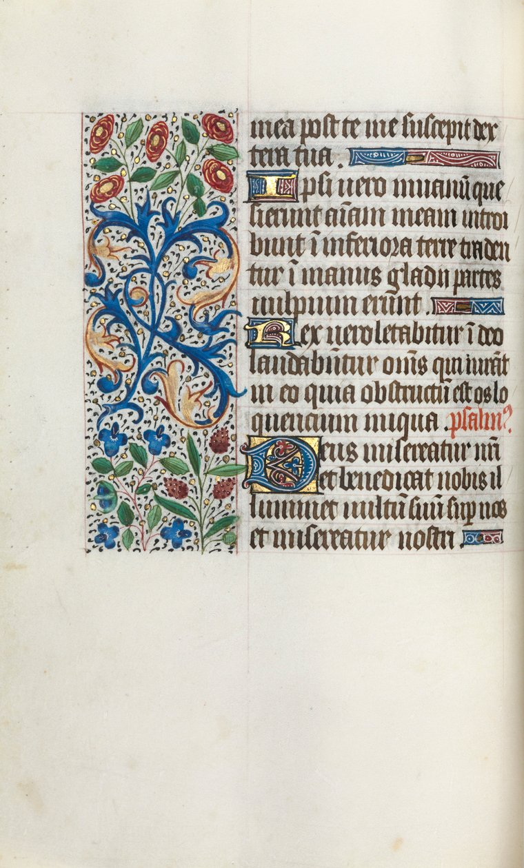 Getijdenboek Gebruik van Rouen: fol. 40v door Master of the Geneva Latini