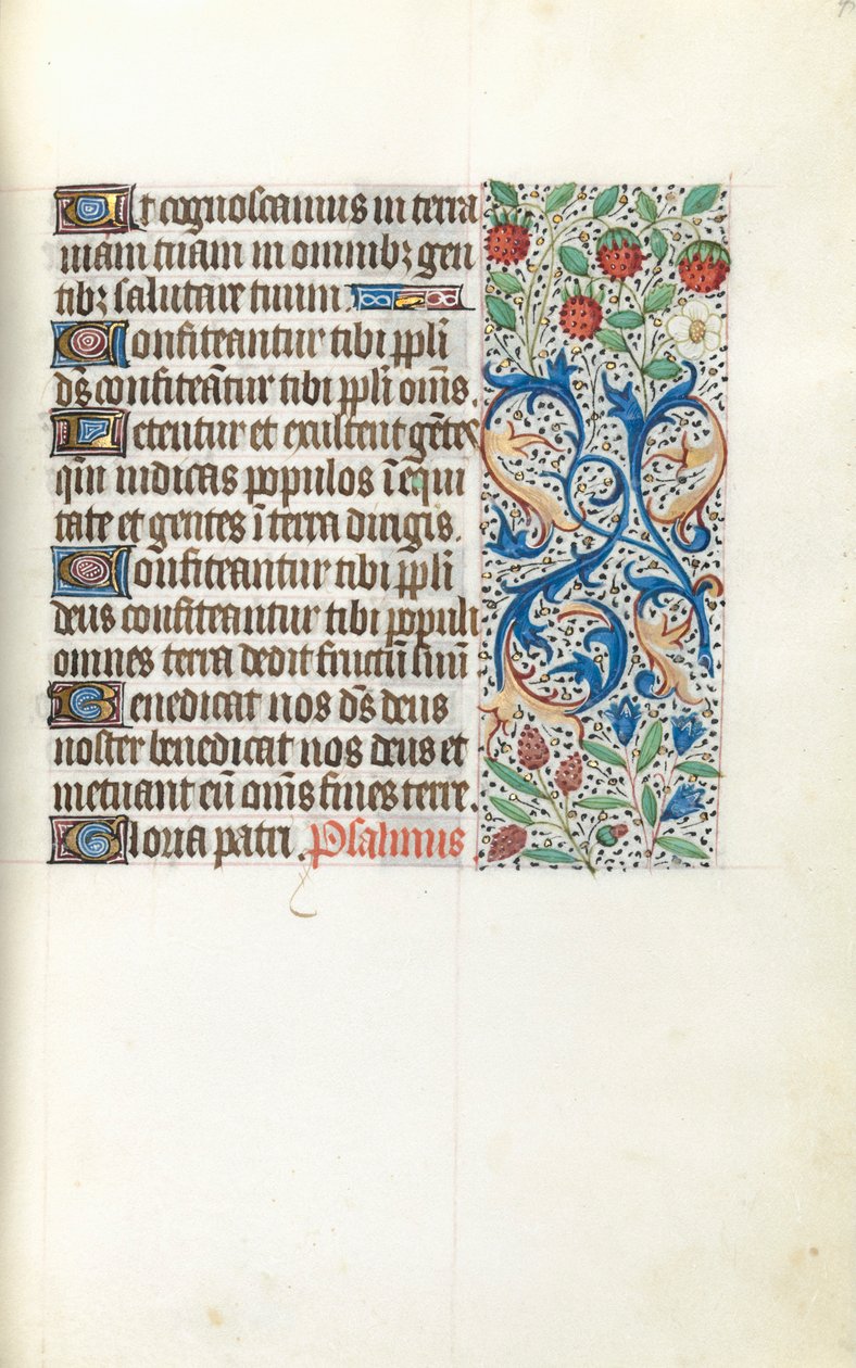 Getijdenboek Gebruik van Rouen: fol. 42r, c. 1470 door Master of the Geneva Latini