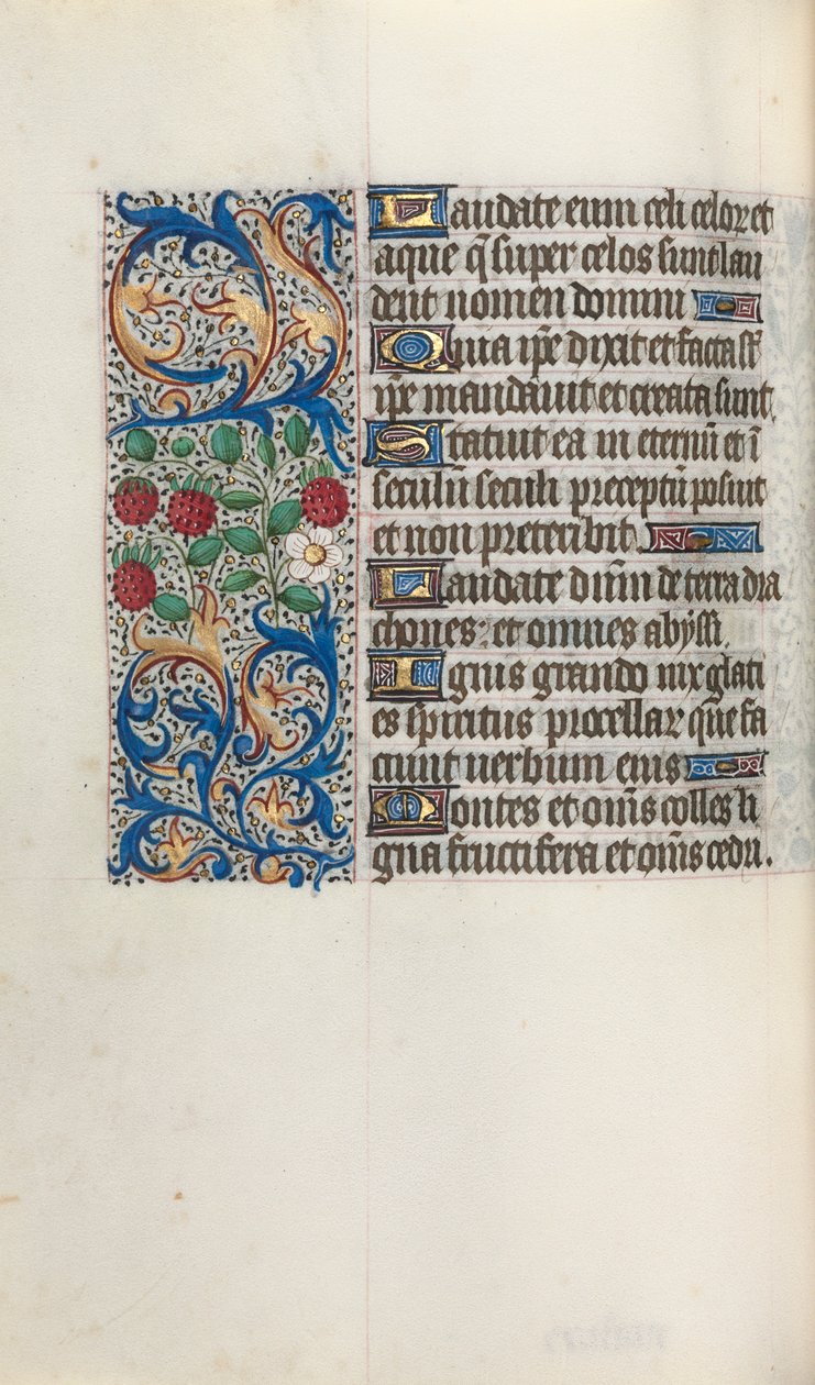 Getijdenboek Gebruik van Rouen: fol. 44v, ca. 1470 door Master of the Geneva Latini