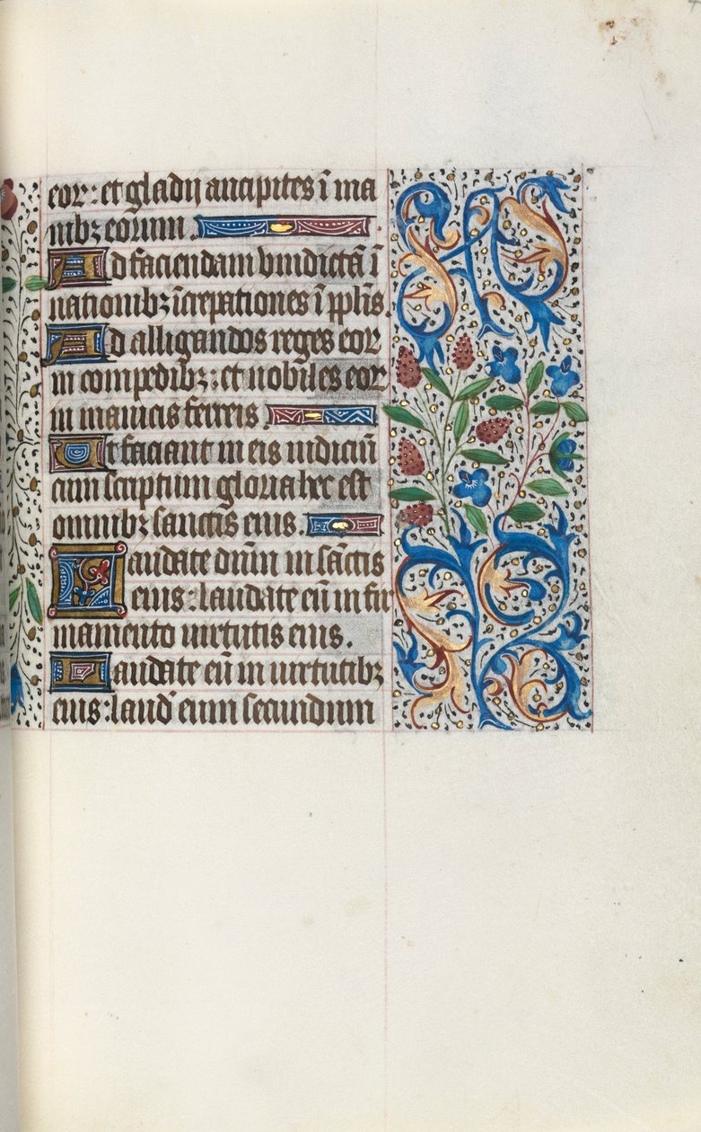 Getijdenboek Gebruik van Rouen: fol. 46r, c. 1470 door Master of the Geneva Latini