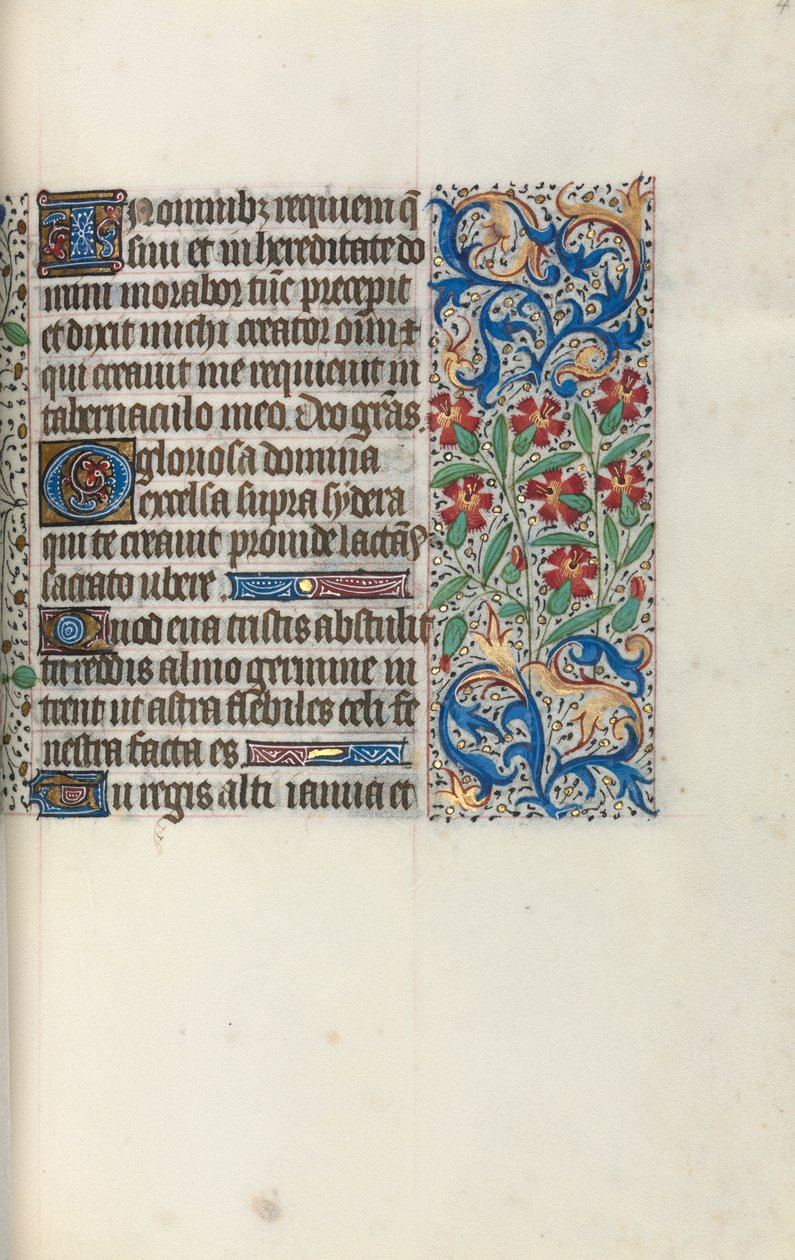Getijdenboek Gebruik van Rouen: fol. 47r, c. 1470 door Master of the Geneva Latini