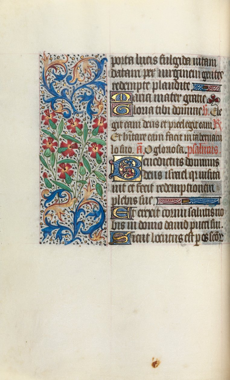Getijdenboek Gebruik van Rouen: fol. 47v, ca. 1470 door Master of the Geneva Latini