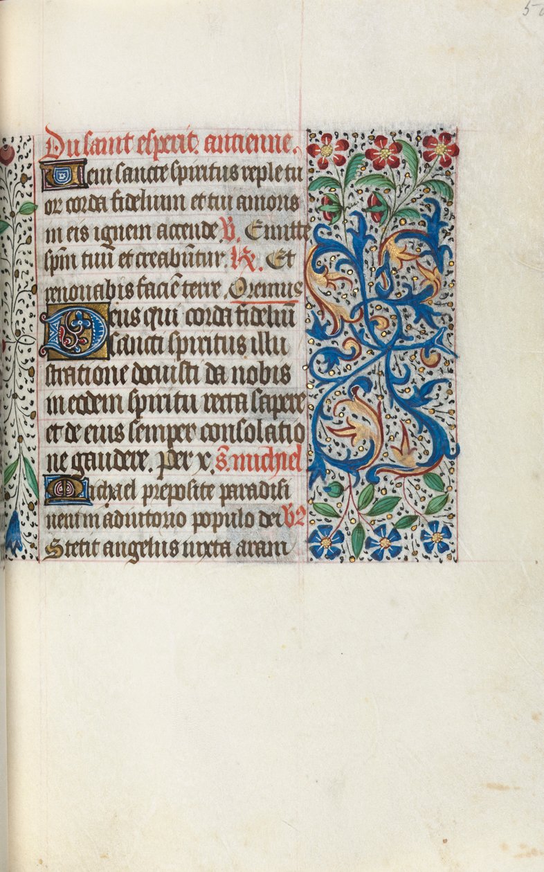 Getijdenboek Gebruik van Rouen: fol. 50r, ca. 1470 door Master of the Geneva Latini