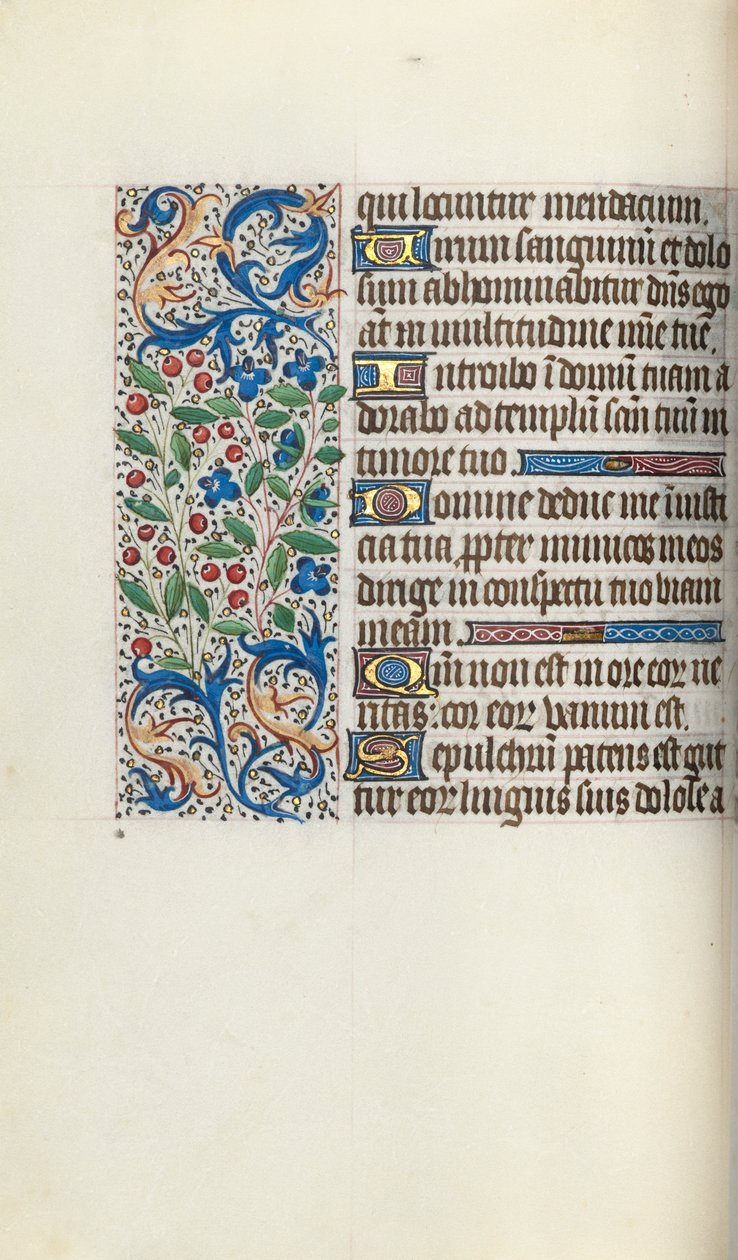 Getijdenboek Gebruik van Rouen: fol. 52v, ca. 1470 door Master of the Geneva Latini