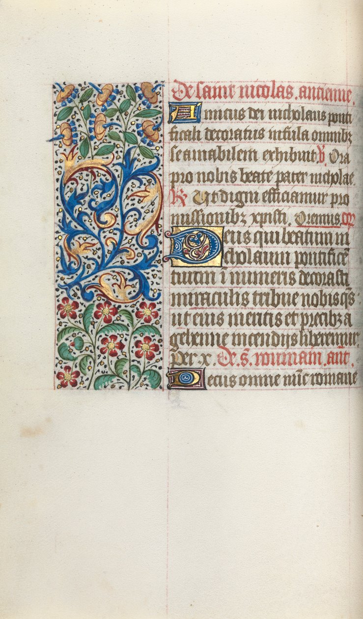 Getijdenboek Gebruik van Rouen: fol. 52v, ca. 1470 door Master of the Geneva Latini