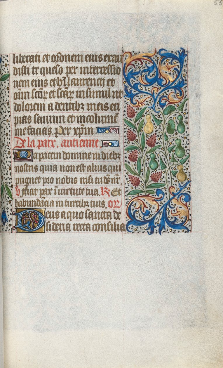 Getijdenboek Gebruik van Rouen: fol. 55r door Master of the Geneva Latini