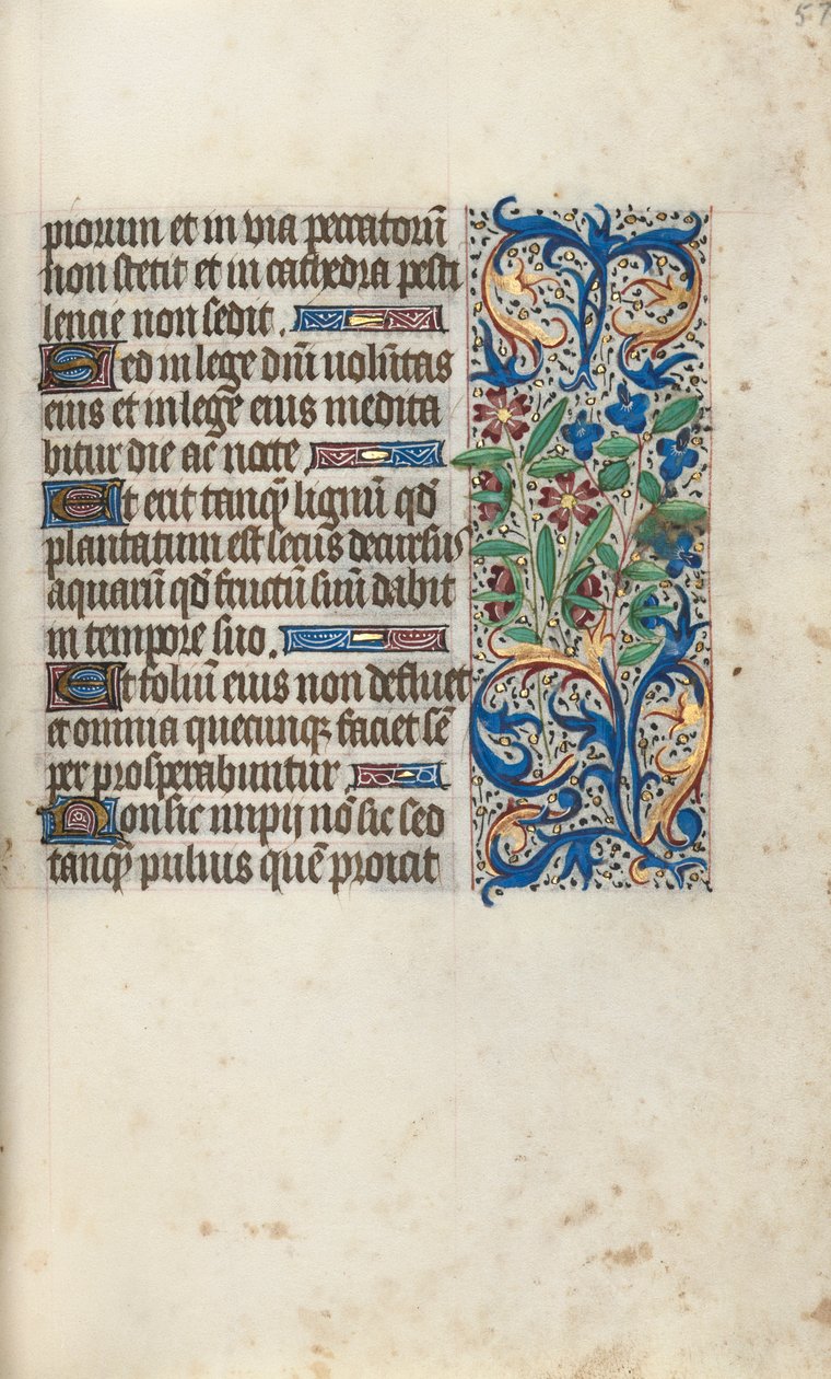 Getijdenboek Gebruik van Rouen: fol. 57r, ca. 1470 door Master of the Geneva Latini