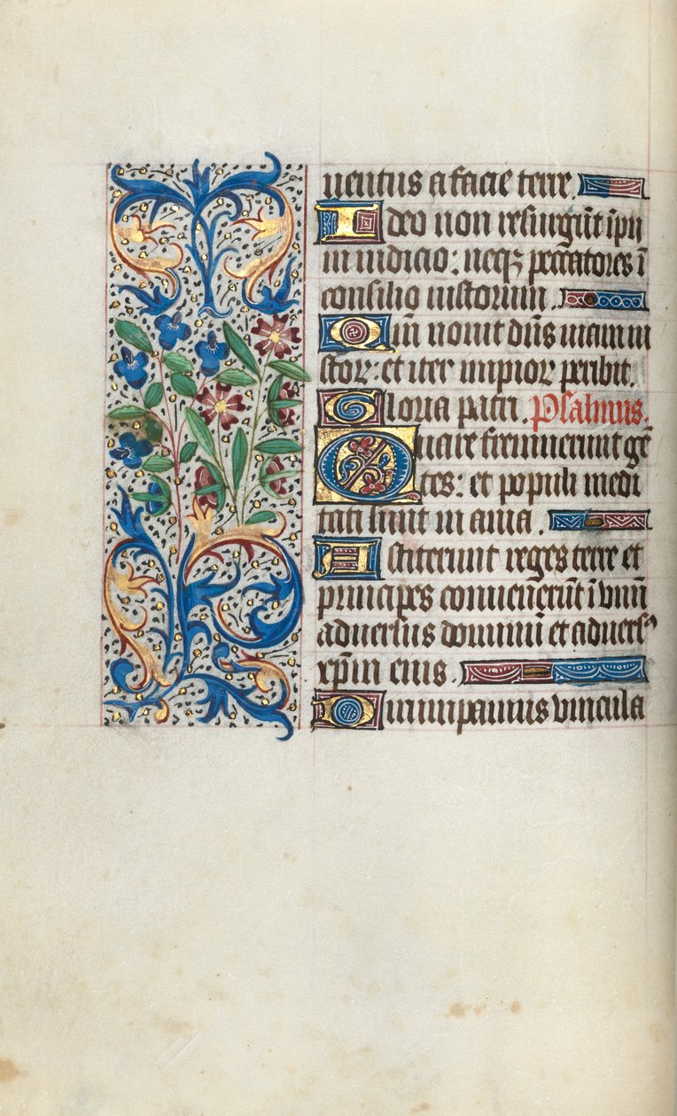 Getijdenboek Gebruik van Rouen: fol. 57v, ca. 1470 door Master of the Geneva Latini