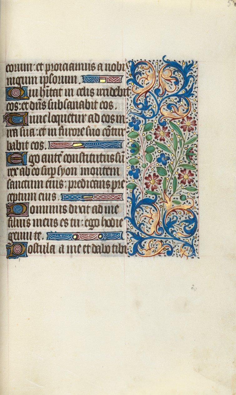 Getijdenboek Gebruik van Rouen: fol. 58r, ca. 1470 door Master of the Geneva Latini