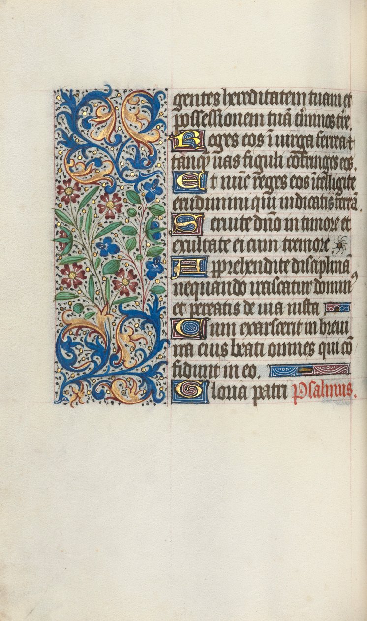 Getijdenboek Gebruik van Rouen: fol. 58v, ca. 1470 door Master of the Geneva Latini