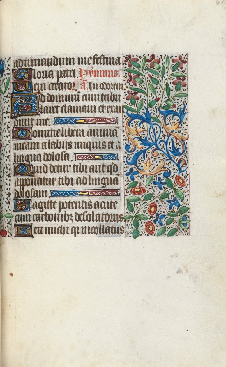 Getijdenboek Gebruik van Rouen: fol. 61r door Master of the Geneva Latini