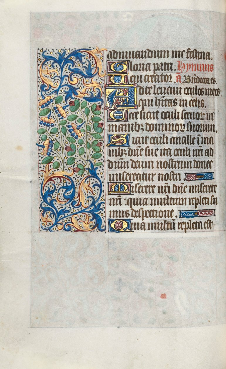 Getijdenboek Gebruik van Rouen: fol. 64v, ca. 1470 door Master of the Geneva Latini