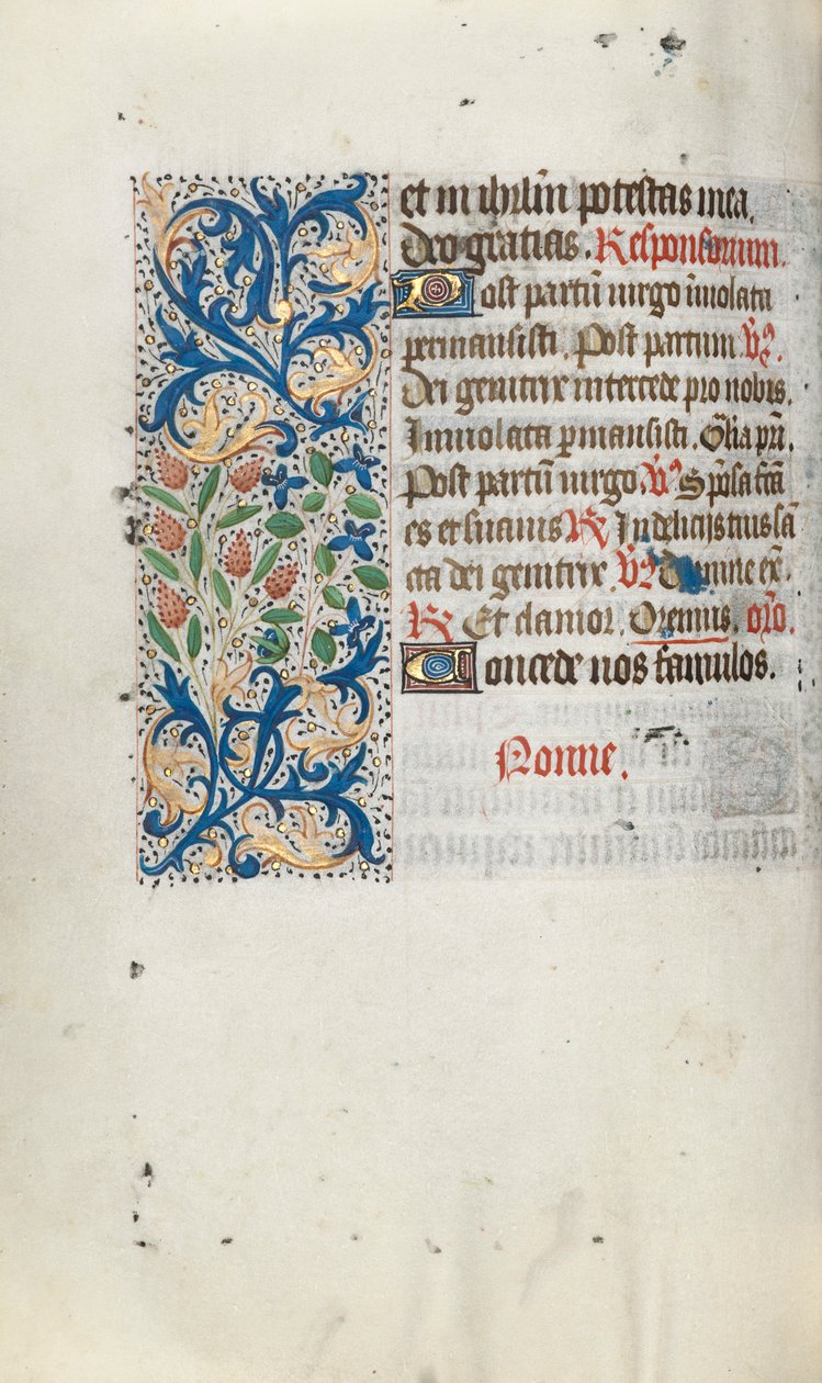 Getijdenboek Gebruik van Rouen: fol. 66v, ca. 1470 door Master of the Geneva Latini
