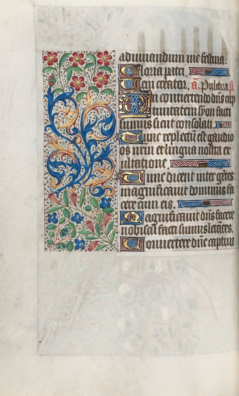 Getijdenboek Gebruik van Rouen: fol. 67v, c. 1470 door Master of the Geneva Latini