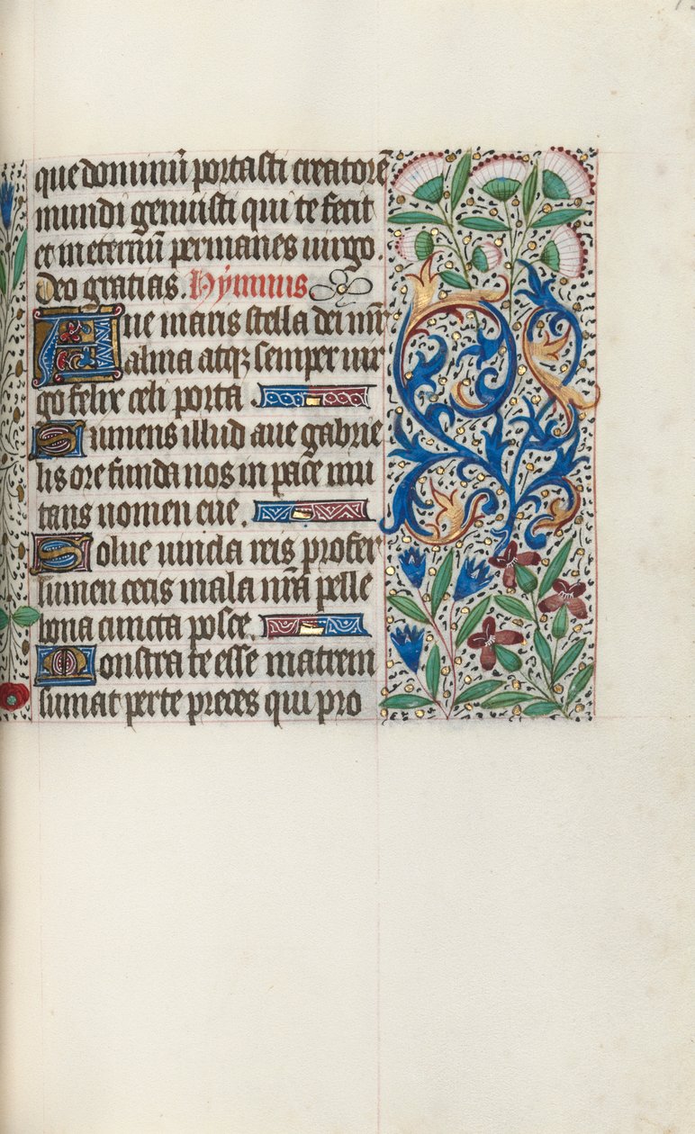 Getijdenboek Gebruik van Rouen: fol. 73r, c. 1470 door Master of the Geneva Latini