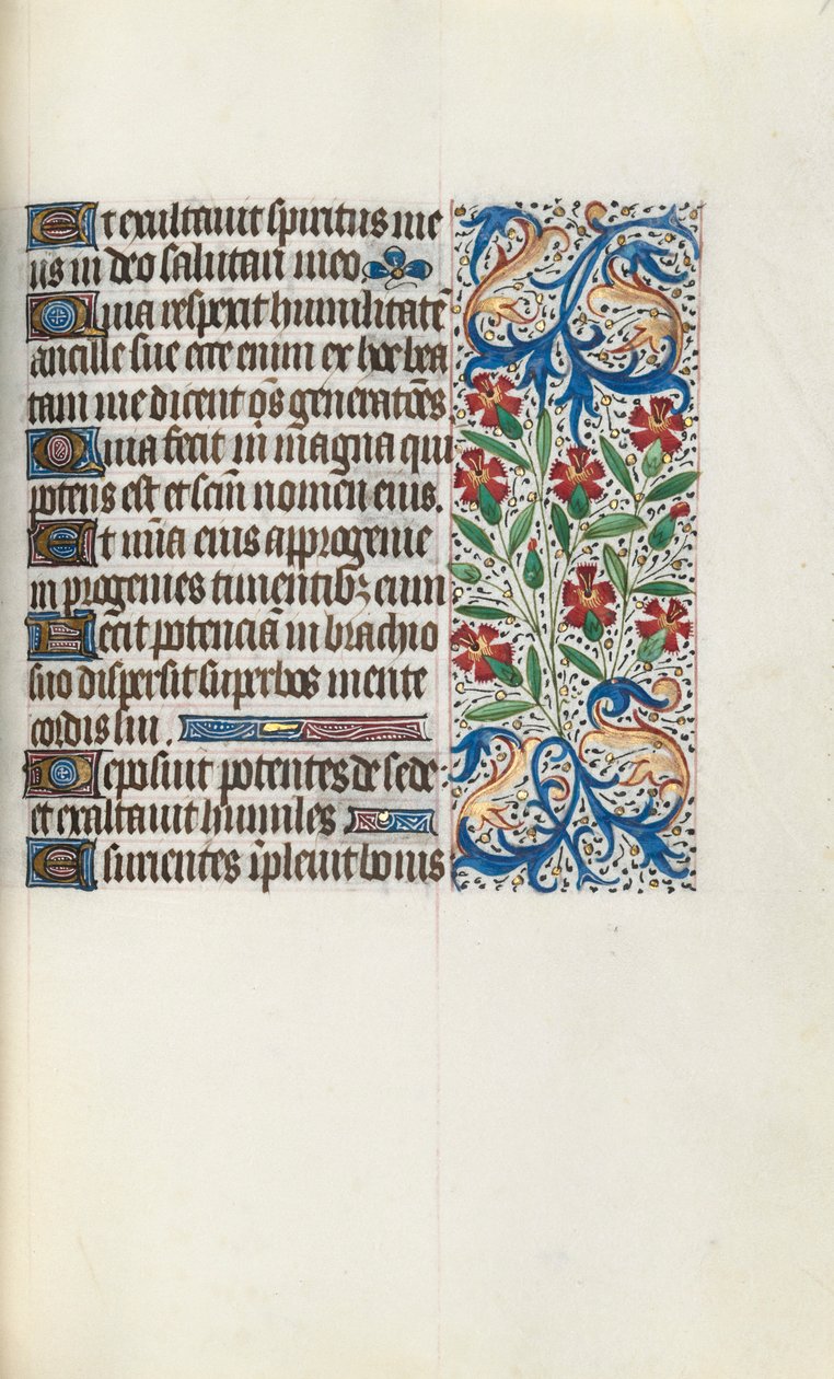 Getijdenboek Gebruik van Rouen: fol. 74r, ca. 1470 door Master of the Geneva Latini