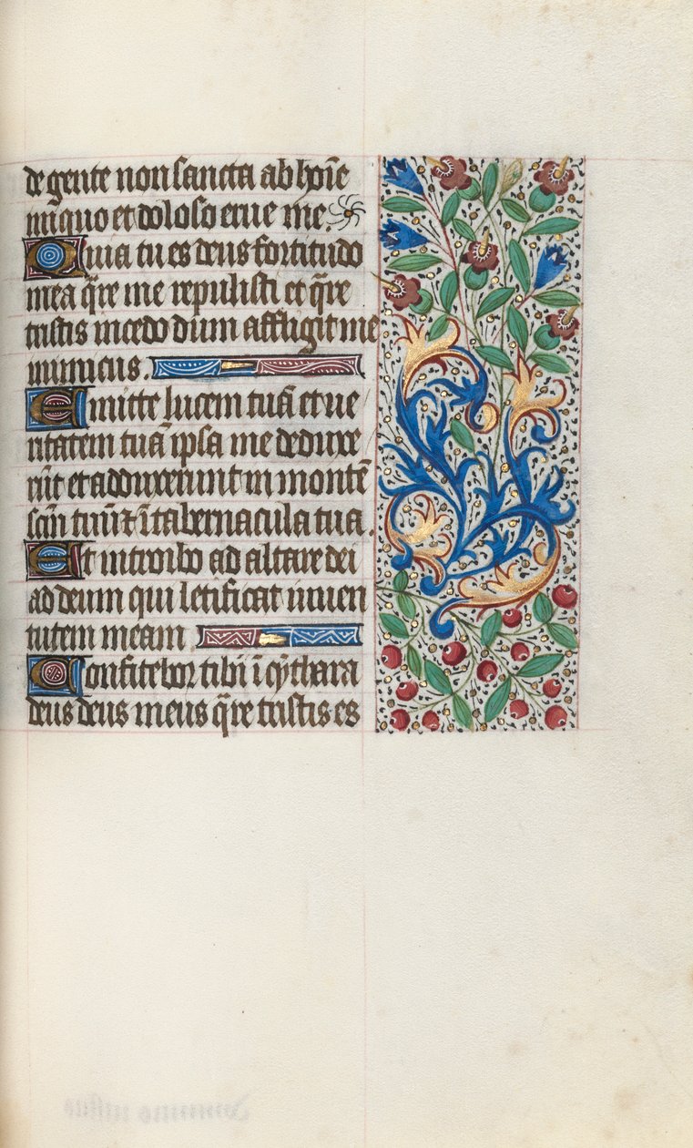 Getijdenboek Gebruik van Rouen: fol. 76r door Master of the Geneva Latini
