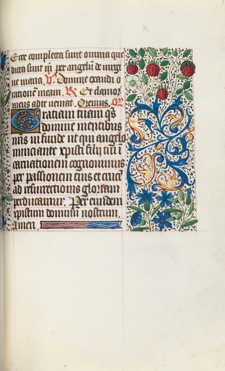 Getijdenboek Gebruik van Rouen: fol. 79r, ca. 1470 door Master of the Geneva Latini