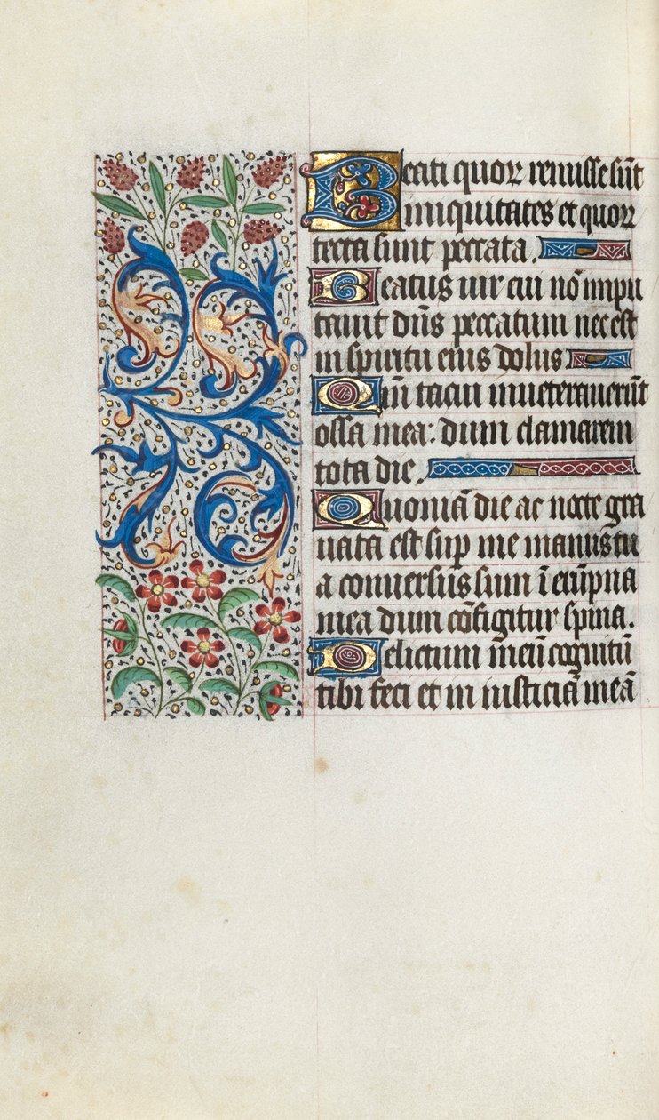 Getijdenboek Gebruik van Rouen: fol. 81v, ca. 1470 door Master of the Geneva Latini