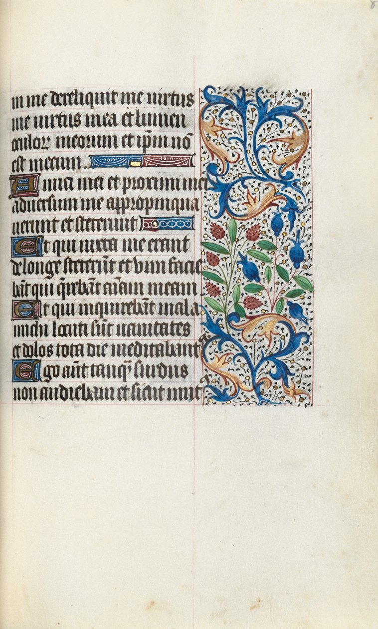 Getijdenboek Gebruik van Rouen: fol. 84r, c. 1470 door Master of the Geneva Latini