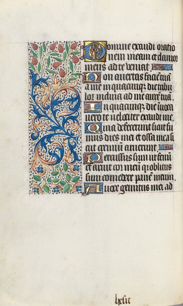 Getijdenboek Gebruik van Rouen: fol. 87v, ca. 1470 door Master of the Geneva Latini