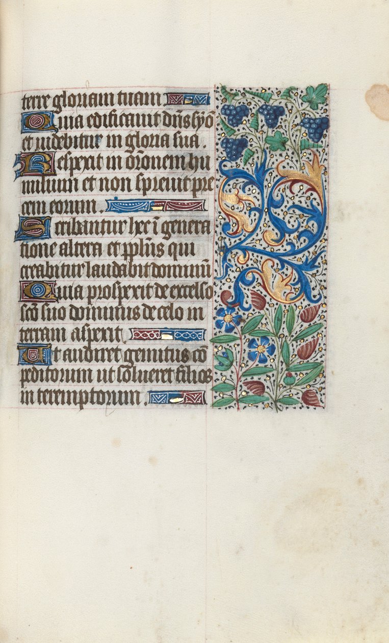 Getijdenboek Gebruik van Rouen: fol. 89r, c. 1470 door Master of the Geneva Latini