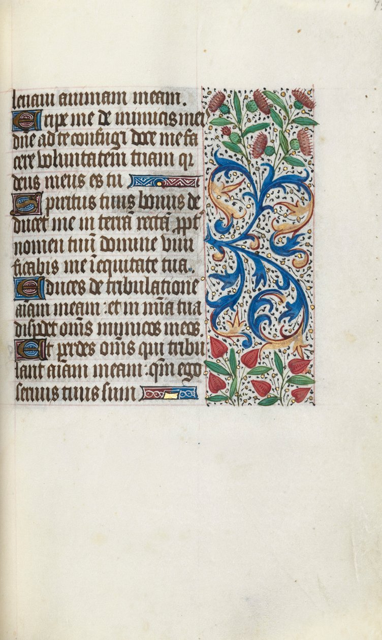 Getijdenboek Gebruik van Rouen: fol. 92r, c. 1470 door Master of the Geneva Latini