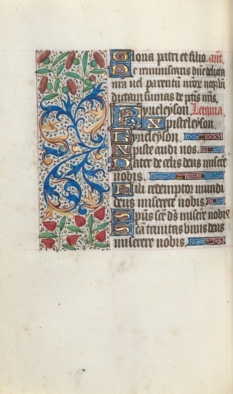 Getijdenboek Gebruik van Rouen: fol. 92v, ca. 1470 door Master of the Geneva Latini