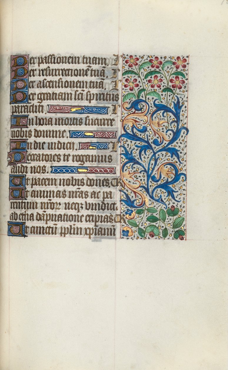 Getijdenboek Gebruik van Rouen: fol. 95r, ca. 1470 door Master of the Geneva Latini