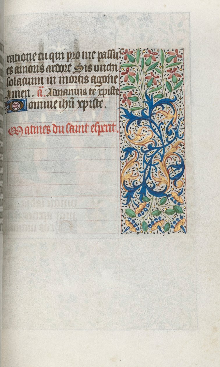 Getijdenboek Gebruik van Rouen: fol. 99r, c. 1470 door Master of the Geneva Latini