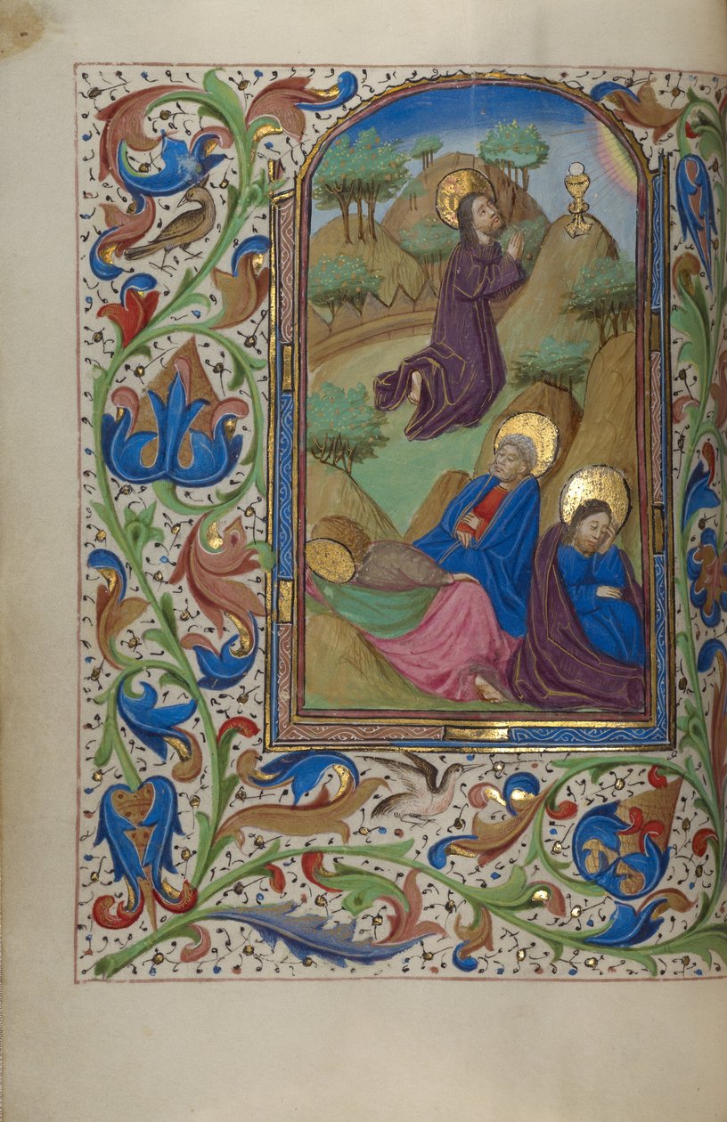De lijdensweg in de tuin door Master of the Lee Hours