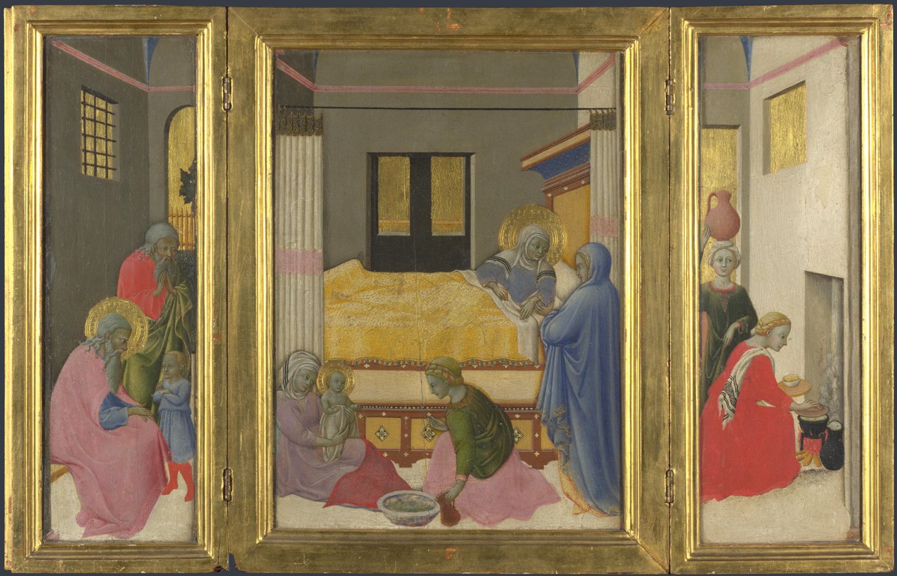 De Geboorte van de Maagd, ca. 1440 door Master of the Osservanza