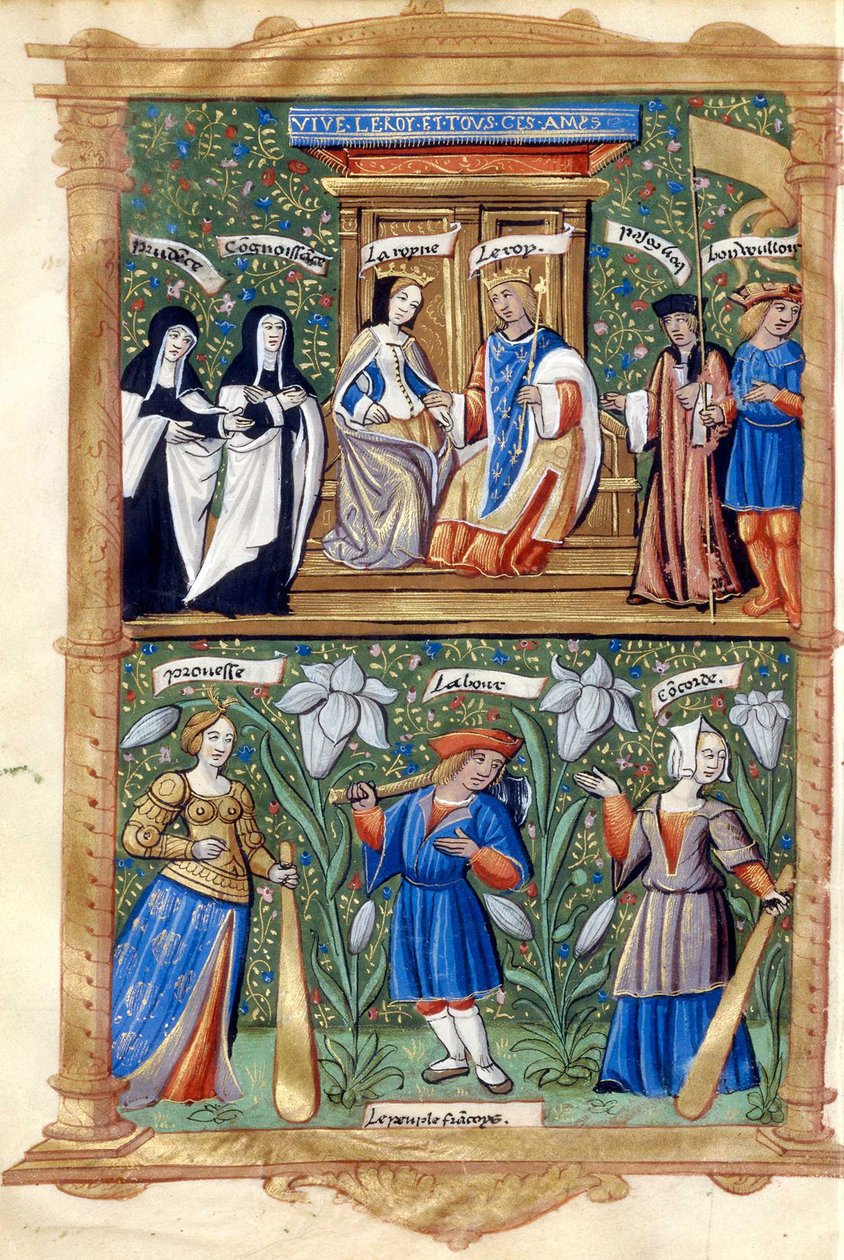 BNF Fr5750 f40 - De kroning en intrede van Madame Claude Royne de France door Master of the Paris Entries