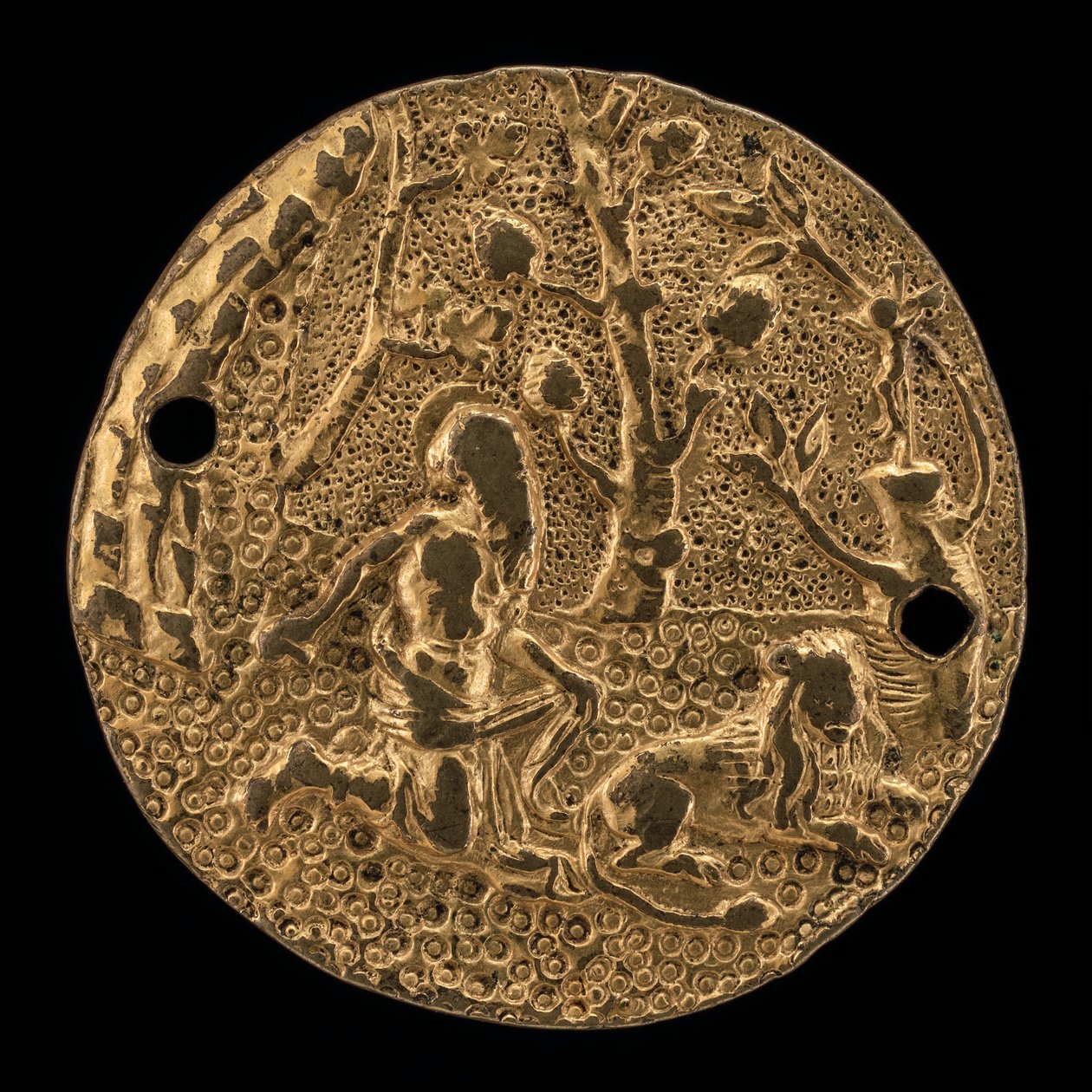 Sint Hiëronymus in de Wildernis, ca. 1500 door Master of the Passion of Christ