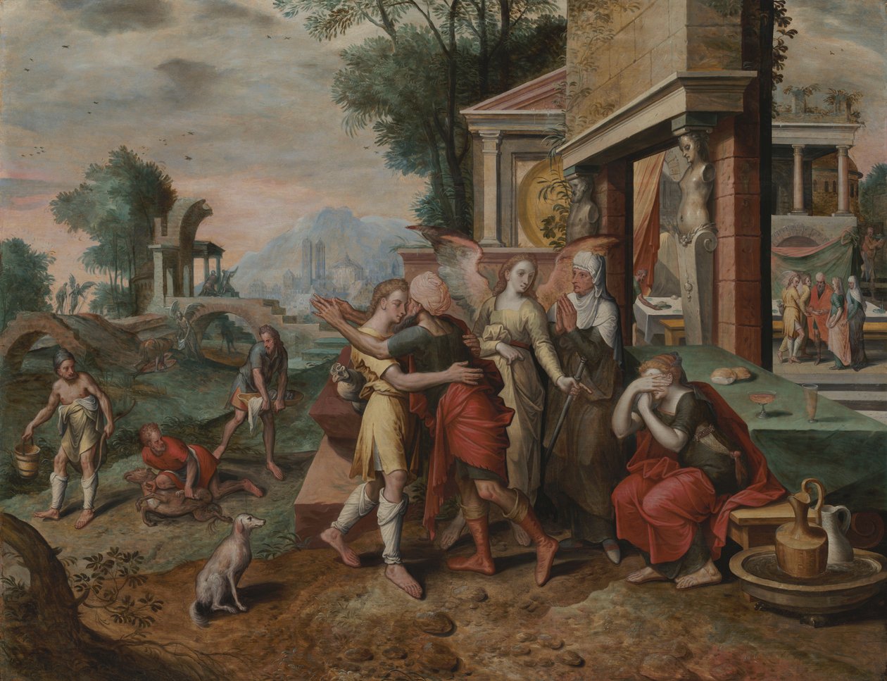 De terugkeer van Tobias door Master of the Prodigal Son