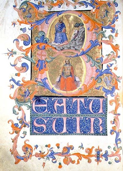Geïllustreerde initiaal 