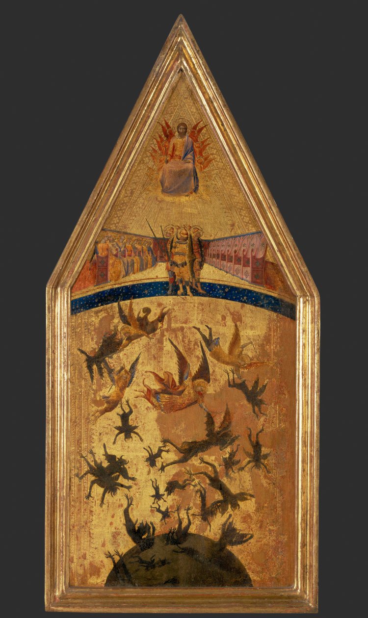 De val van de opstandige engelen ... door Master of the Rebel Angels
